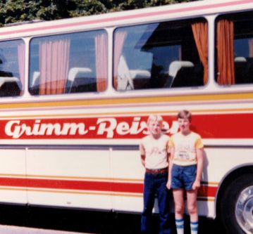 Der erste Reisebus von Grimm-Reisen