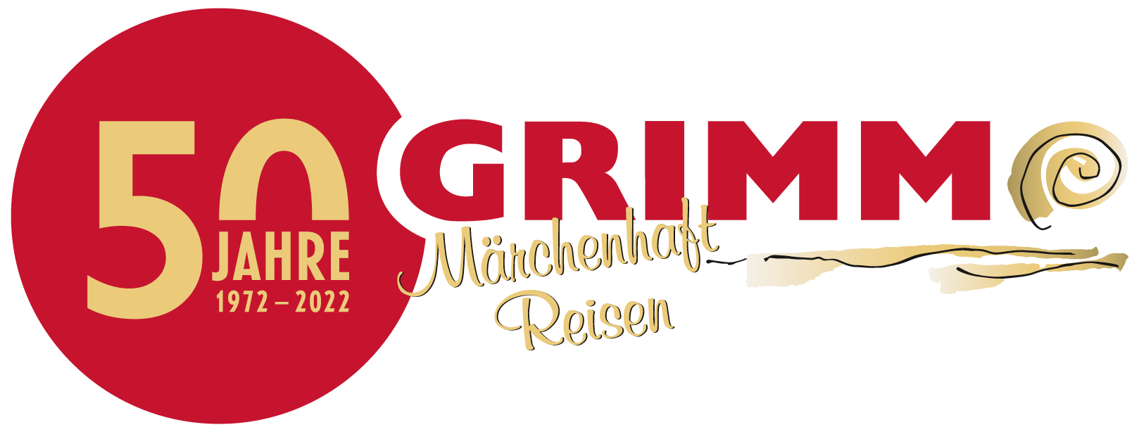 GRIMM Busreisen Logo zum 50- Jährigen Jubiläum