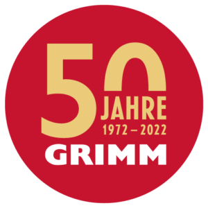 Mini Jubiläums Logo GRIMM Busreisen 50-Jahre