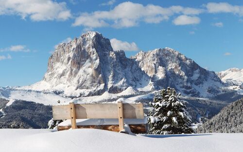 Dolomiten - Winterpanorama