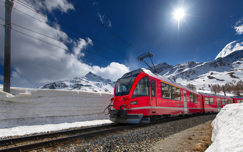 Bernina Express im Winter