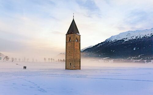 Reschensee - Grauner Kirchturm - © Vinschgau Marketing - F. Blickle / Photo: Grüner Thomas