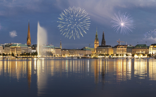 Hamburg - Binnenalster zu Silvester - © sp4764 - stock.adobe.com