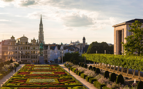Stadtbild von Brüssel bei Sonnenuntergang - © Sergii Figurnyi - stock.adobe.com