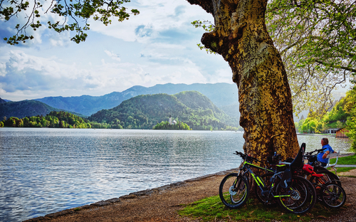 Fahrradtour am Bleder See - © Roman Babakin - stock.adobe.com
