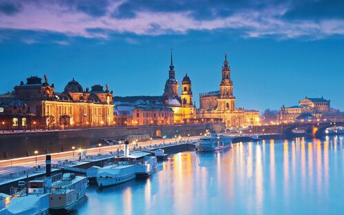 Winterabend in Dresden - © Sabine Klein - Fotolia