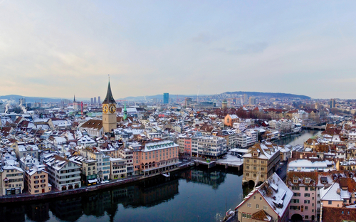 Zürich - Winterpanorama